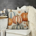 thumbnail image 2 of SHANXI Fall s Fall Decoration White Orange Pumpkin Decor Outdoor Thanksgiving Decoration 12x12in, 2 of 5