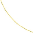 thumbnail image 4 of 14K Yellow Gold Women's 16" 1.0mm Bead Chain Necklace, 4 of 4