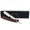 thumbnail image 3 of Parker's Walnut Wood Handle Barber Straight Razor for Men and 5 Razor Blades, 3 of 6