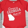 thumbnail image 4 of Inktastic Someone in Georgia Loves Me Boys or Girls Long Sleeve Baby Bodysuit, 4 of 5