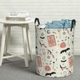 thumbnail image 6 of ZICANCN Laundry Basket Organizer, Pastel Scary Halloween Celebration Collapsible Hamper for Bathroom Bedroom Laundry Room, Small Size, 6 of 7