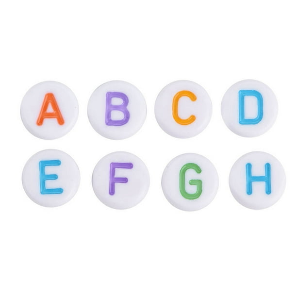 Acrylic Letter Letter Beads, Interesting And Practical Round Letter Beads,  For Bracelets Kids 