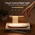 thumbnail image 5 of GUSGU 3 in 1 Charging Station with Three-Level Night Light, 15W Max Fast Charging, Wireless Charger for iPhone 15/14/13/12, iWatch S1-8/Ultra, AirPods(30W USB-C Charger Included), White, 5 of 8