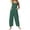 Dark Green, variant on Summer Workout Jumpsuits for Women Plus Size Wide Leg Baggy Bib Overalls Casual Simple Solid Color Sleeveless Rompers with Pockets for Daily Leisure Wear Dark Blue S