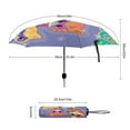 thumbnail image 2 of Super Kitties Travel Essentials Umbrella Windproof Compact Collapsible Light, Automatic, Strong And Portable, Wind Resistant Folding Small Umbrella for Rain, 2 of 8