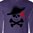thumbnail image 4 of Inktastic Pirate Skull and Cross Bones Long Sleeve T-Shirt, 4 of 5