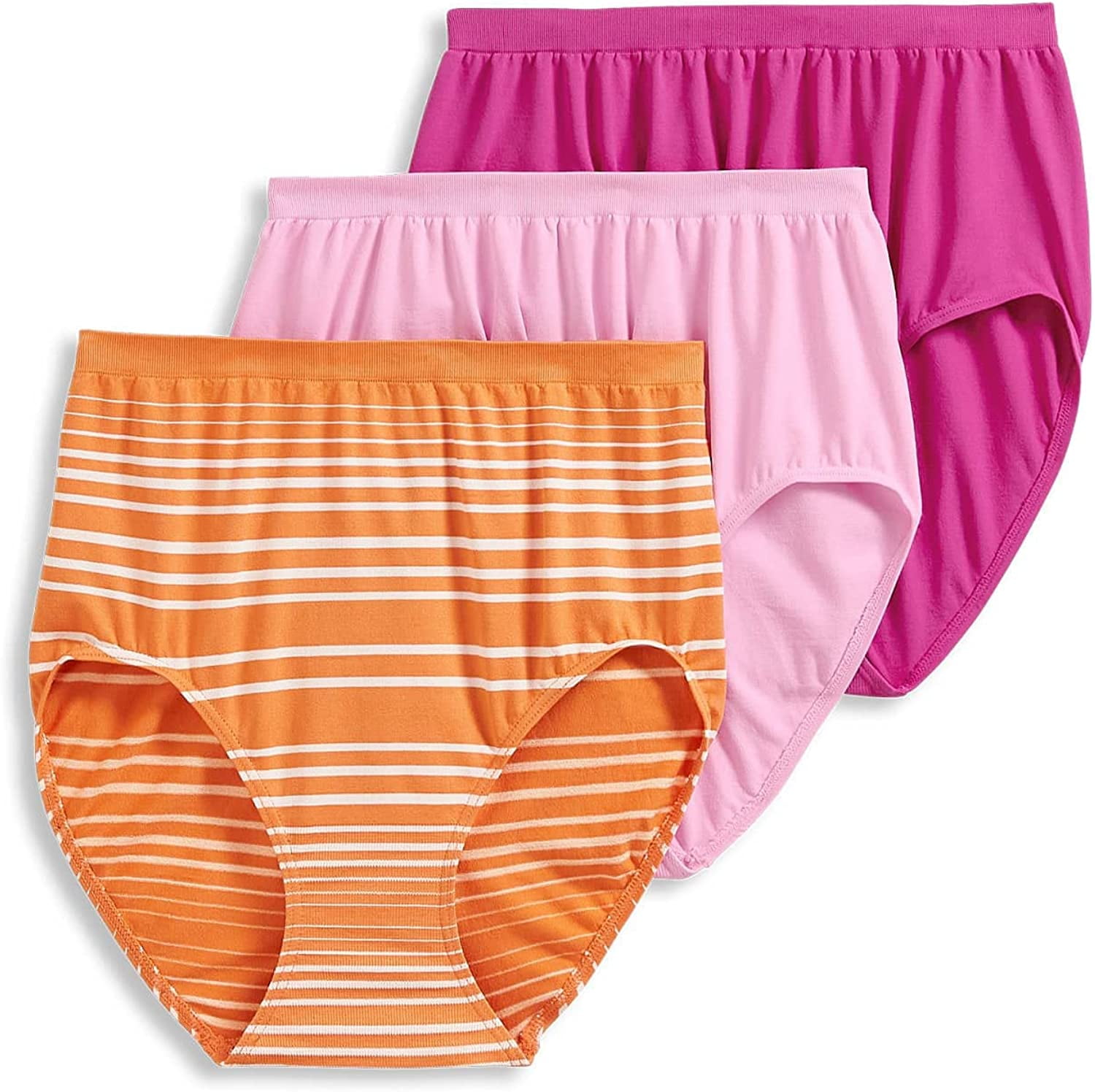 Jockey Women's Underwear Comfies Microfiber Brief 3 Pack