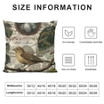thumbnail image 5 of Retro Lovely Animals and Beautiful Green Plant Series Cotton Linen Throw Waist Pillow Case Cushion Cover Quotes Decorative Square Home Farmhouse Pillow Sham, 5 of 5