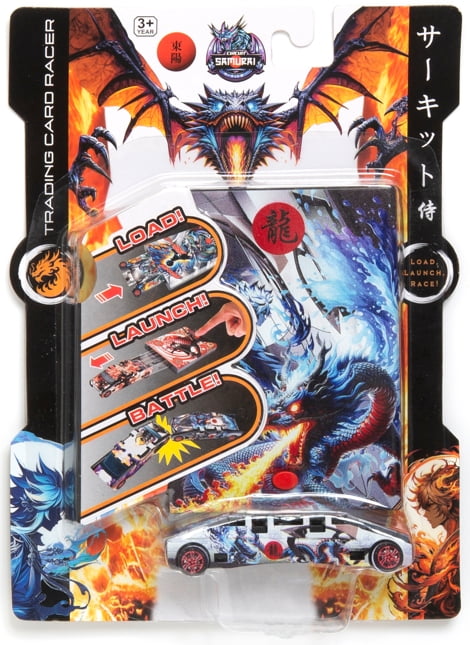 Circuit Samurai Transforming Toy Race Car  Battery-Free Launch & Flip Action Play Vehicle for Kids