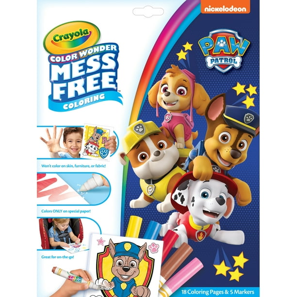 Crayola Color Wonder Mess Free Coloring Set Featuring Paw Patrol, Gift for  Girls & Boys - Walmart.com