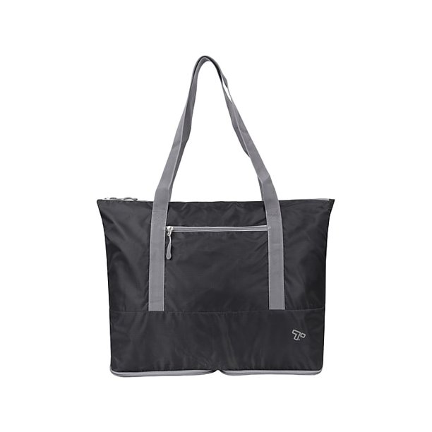 Travelon Black Polyester Folding Packable Tote, Extra Large (43444500