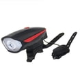 thumbnail image 1 of Luces recargables, lámpara de bicicleta 250, sonidos de faros, linterna impermeable para luz nocturna de faro de bicicleta, 1 of 5