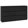 thumbnail image 5 of vidaXL Sideboard Chipboard Drawer Side Cabinet Storage Cupboard Multi Colors, 5 of 30