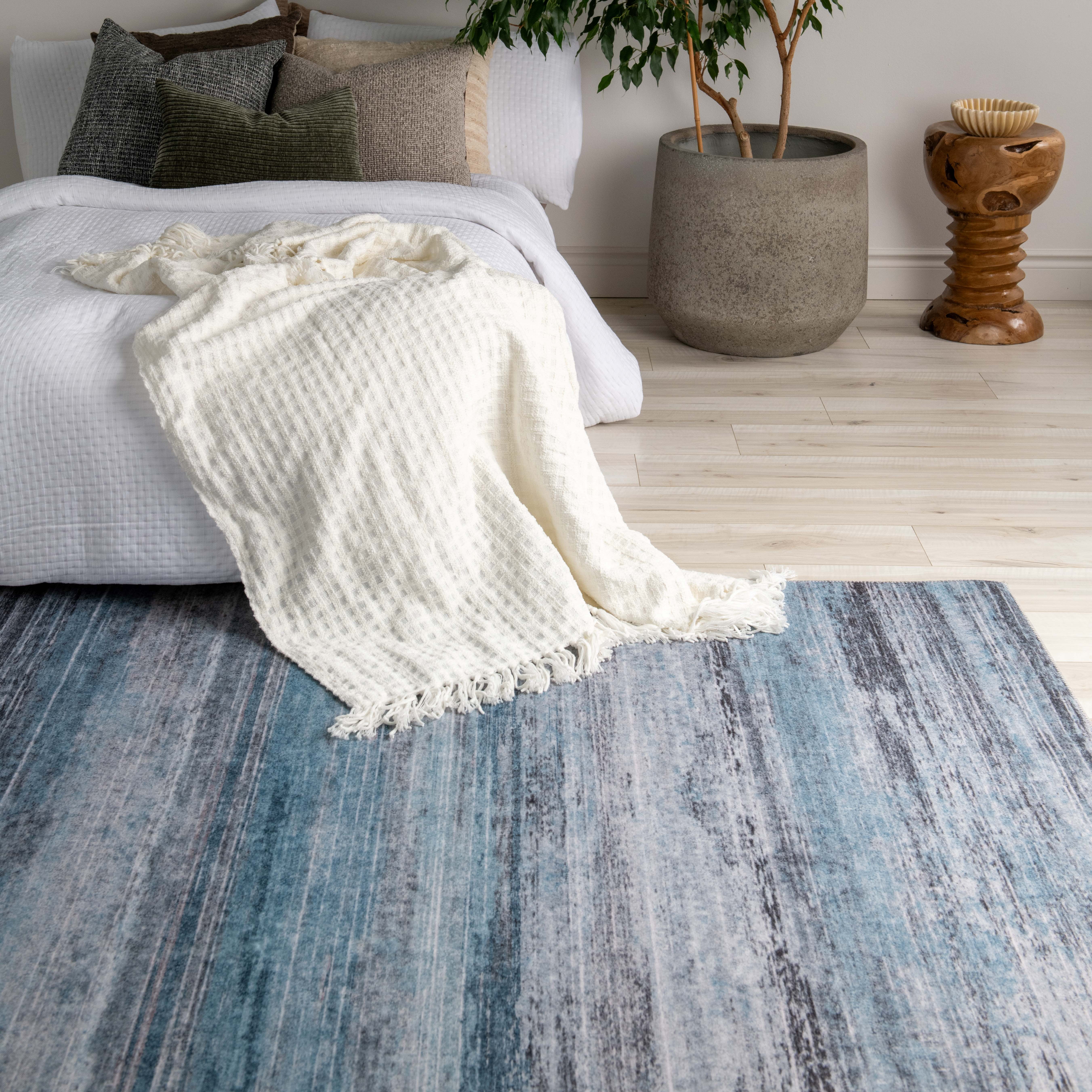 Rug Branch Emir Collection Modern Abstract Water-Repellent Area Rug