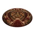 thumbnail image 2 of 3D Christmas Rugs, Festive Round Floor Carpet with 3D Tunnel, 2 of 5