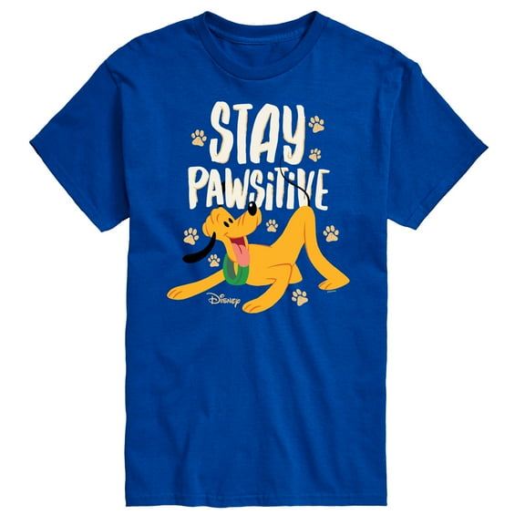 Disney Classics - Cats & Dogs - Stay Pawsitive - Men's Short Sleeve Graphic T-Shirt