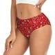 thumbnail image 2 of Balery Red Paisley Floral Ropa Interior de Algodón para Mujer con Dibujo – Braguitas Cómodas y Elásticas, Estilo Clásico-X-Large, 2 of 6