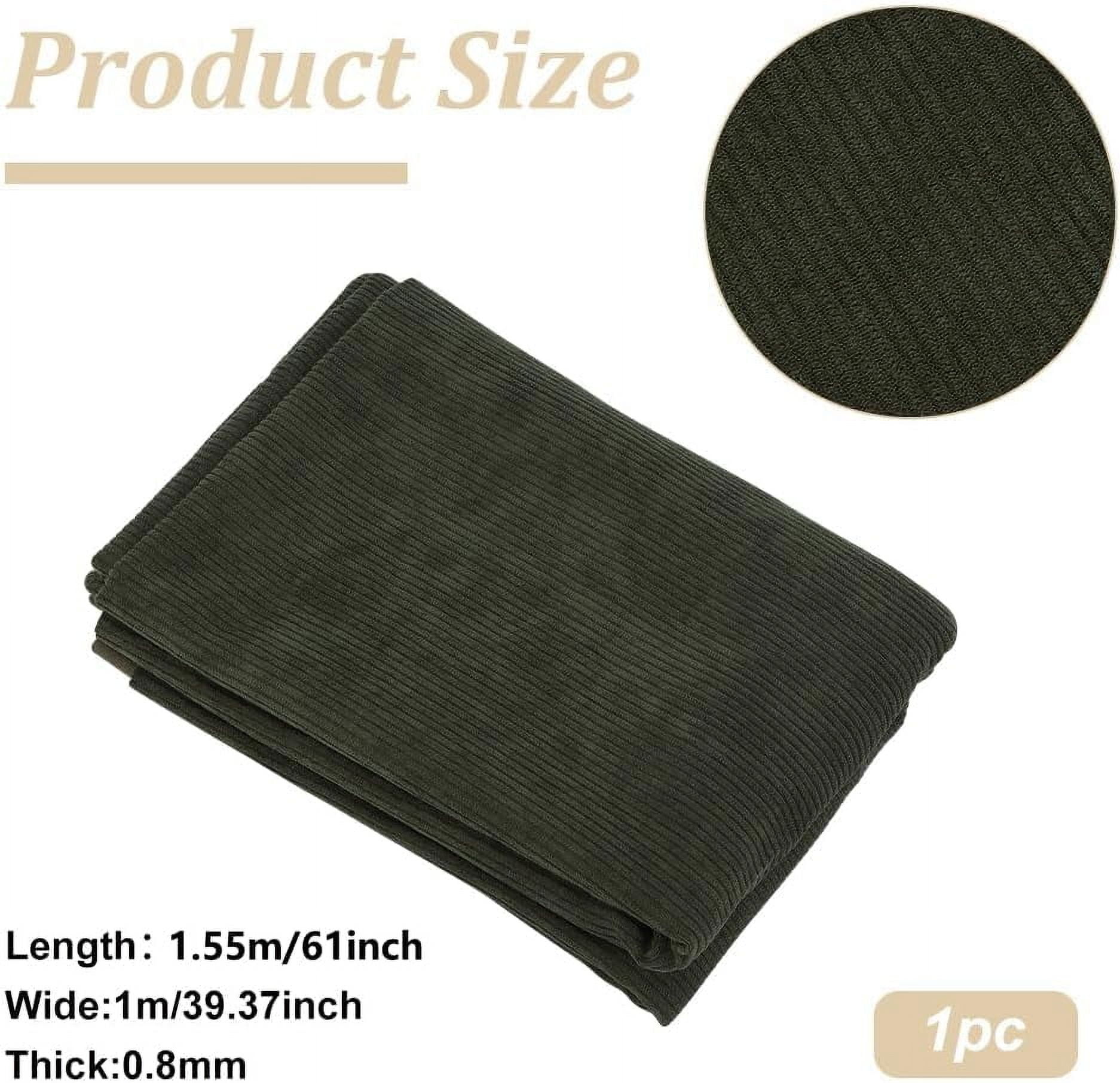 Brocade Polyester Fabric for DIY Crafts Garment Accessories Square Dark Olive Green 1000x1550x0.8mm