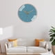 thumbnail image 5 of Reloj de pared silencioso Perfecl moderno azul 30 cm, 5 of 7