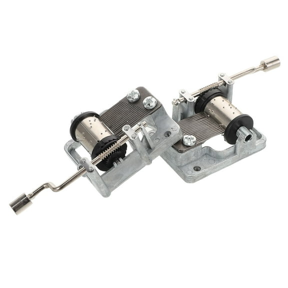 HONMEET 2pcs 8 Tone Music Box Mechanism Silver Plated For Craft Projects And DIY Activities