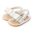 thumbnail image 5 of Ohufall Baby Sandals Baby Boys Girls Bow Sandals Soft Non-Slip Rubber Sole Summer Flat Walking Shoes Clearance, 5 of 8