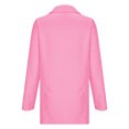thumbnail image 5 of CEHVOM Femmes Dames Veste Unie à Col Rabattu Manteau à Manches Longues Manteau Vêtement d'Extérieur Blazer Liquidation, 5 of 5