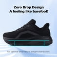 thumbnail image 4 of Mens Wide Toe Box Shoes Arch Support Lightweight Slip Ins Orthopedic Plantar Fasciitis with Thick Cushion Zero Drop Sole Width Shoes for Athletic Training Running Workouts, 4 of 6