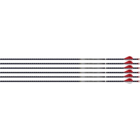 Easton Arrow 4mm Fmj 300 - 6-pack W/ 2 Blazer Vanes