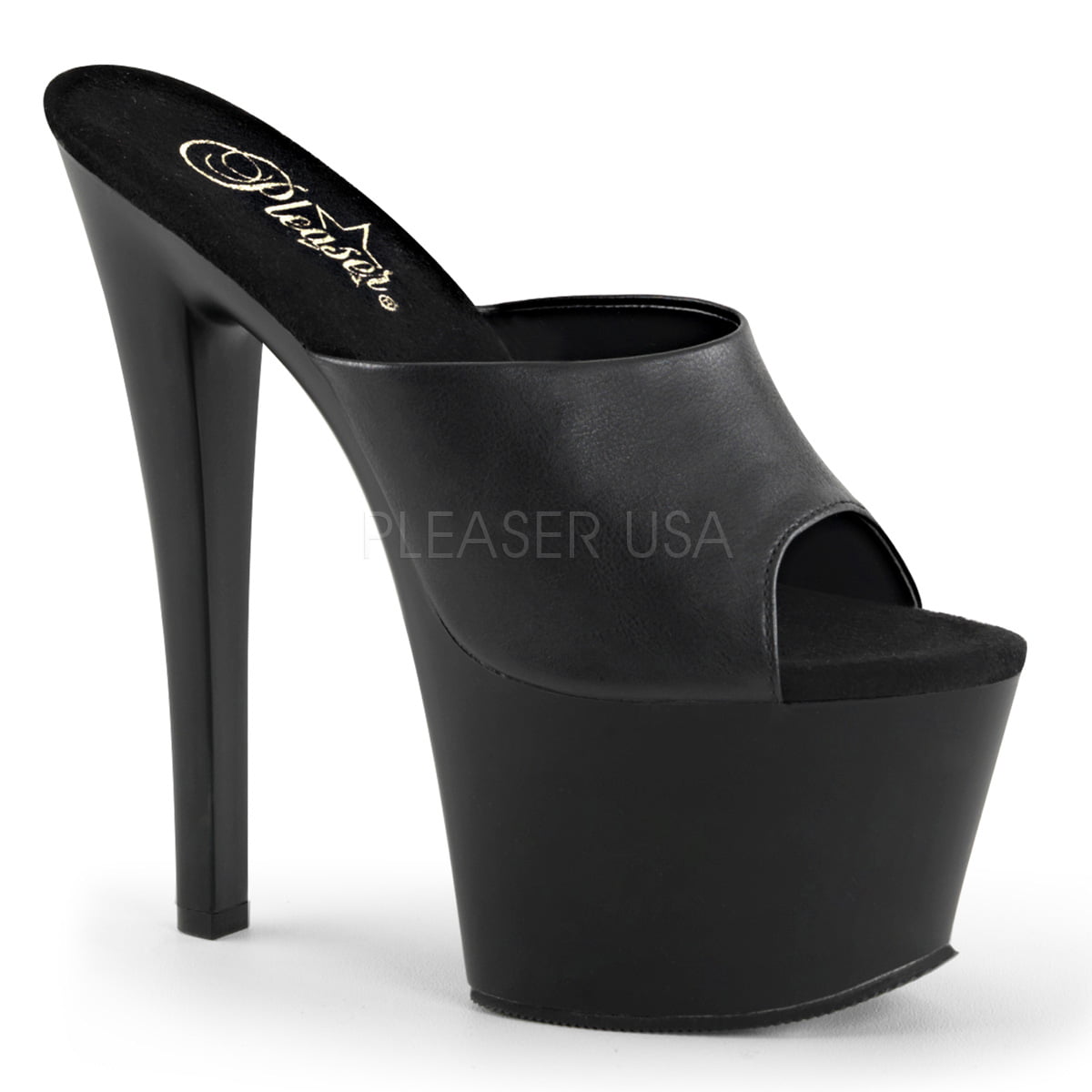 Details about   Pleaser 6" black matte caged bootie sandals