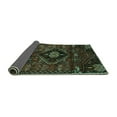 thumbnail image 2 of Ahgly Company Indoor Round Persian Turquoise Blue Traditional Area Rugs, 3' Round, 2 of 4