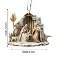 thumbnail image 3 of Christian Gifts for Women, Men - Christmas Ornaments 2028，Religious Christian Gifts for Women ，Nativity Scene Ornament ，Xmas Hanging Keepsake, 3 of 9