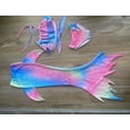 thumbnail image 5 of Mermaid Tails for Swimming Girls Swimsuit Princess Bathing Suit Bikini Size:120cm, 5 of 6
