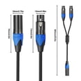 thumbnail image 5 of Cable Divisor XLR 50 Cm 1 A 2 Y (MFF), 5 of 5