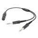 thumbnail image 4 of for Airbus XLR to GA Dual Plug 5 Pin Aviation Headset Connector, 4 of 5