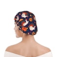 thumbnail image 6 of Yiaed Turkey And Thanksgiving Print Reusable Shower Cap & Bath Cap & Lined, Oversized Waterproof Shower Caps Designed for all Hair Lengths, 6 of 7