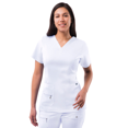 thumbnail image 1 of Adar Pro Blouses Médicales pour Femmes - Blouse Médicale à Col en V, 1 of 7