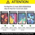 thumbnail image 2 of iPad Air 4 Case, iPad Pro 11 Case, Multi-Angle Viewing Stand PU Folio Protection Case with Auto Sleep/Wake for iPad Pro 11 2021/2020/2018 3rd 2nd 1st Gen, iPad Air 4 10.9 2020, Marble Blocks, 2 of 8