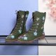 thumbnail image 2 of NECHOLOGY Botas Mujer Adulto Femenino Zapatos Botines mujer Mujeres en tobilleras Casual Heels Zapatos largos Slip Boots Fashion Botas de mujeres (Green, 7.5), 2 of 3
