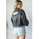 thumbnail image 3 of Chaqueta vaquera con agujeros para mujer, abrigo con empalme de diamantes de imitación y borlas, ropa de calle de manga larga, Tops cortos de moda coreana para primavera y otoño 2023 Cl, 3 of 5