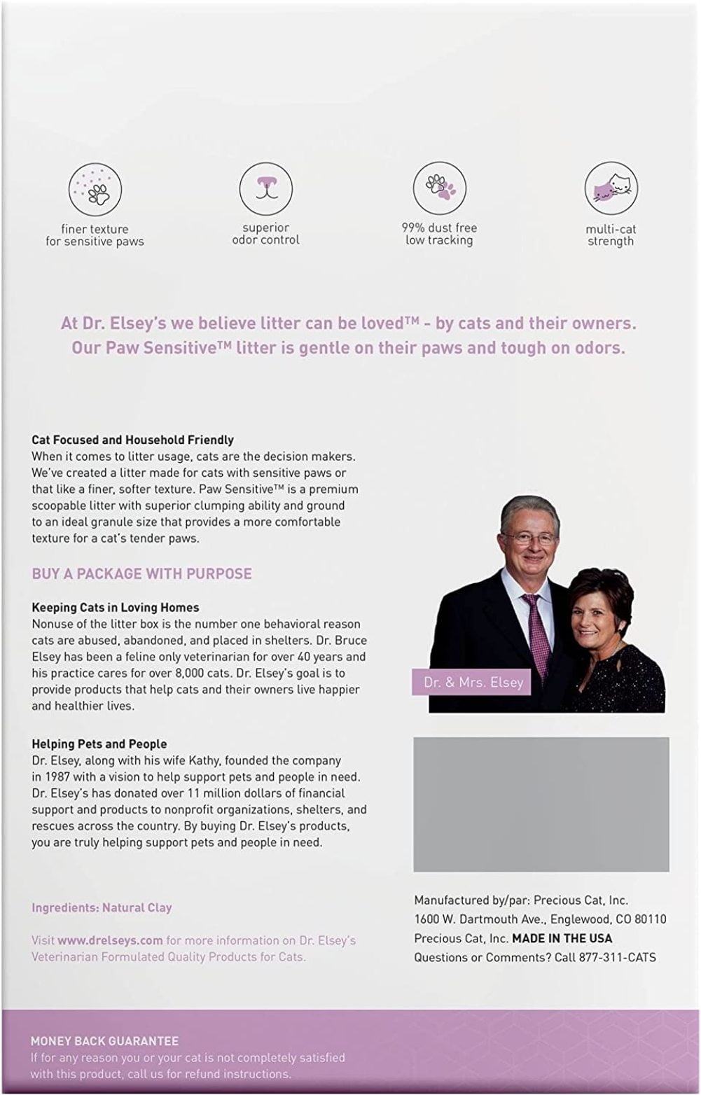 Buy VikyMcCoy Paw Sensitive Clumping Clay Cat Litter, 20 lbs Online at