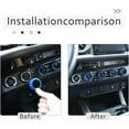 thumbnail image 3 of TINKI Car Air Conditioner and Volume Vent Outlet Knob Button Ring Cover 4pcs for Toyota Tacoma 2015 2016 2017 2018 2019 2020 2021 2022, 3 of 7