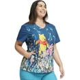 thumbnail image 4 of Tooniforms Scrubs Top For Women V-Neck TF639, XL, Flower Walk, 4 of 7