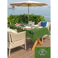 thumbnail image 4 of Outdoor Tablecloth with Umbrella Hole and Zipper, Golf Club Green Rectangle Table Cloth 60x102 Inch Waterproof Tablecloth, Abstract Vintage Golf Sports Picnic Table Cover for Patio Camping, 4 of 7