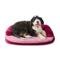 thumbnail image 2 of Vibrant Life Medium Round Corner Sofa Style Dog Bed, Red, 25" x 35", 2 of 6