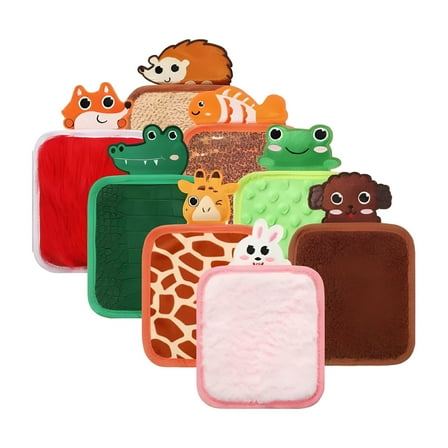 BESTSKY 8Pcs Sensory Mats Educational Sensory Pads Tactile Sensory Toys Animal Theme Sensory Panel for Children Exploration Classroom