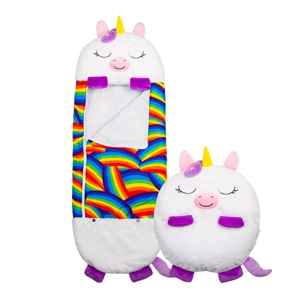 Bolsa para Dormir 2 en 1 Almohada Happy Nappers Unicornio Mediano para Ninos TV Ofertas Happy Nappers N A Walmart en linea