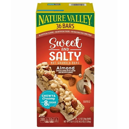 Nature Valley Sweet and Salty Nut Almond Granola Bars, 36 ct.