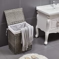 thumbnail image 5 of Mxfurhawa Waterproof Laundry Hampers with Lid, Gray, 5 of 7