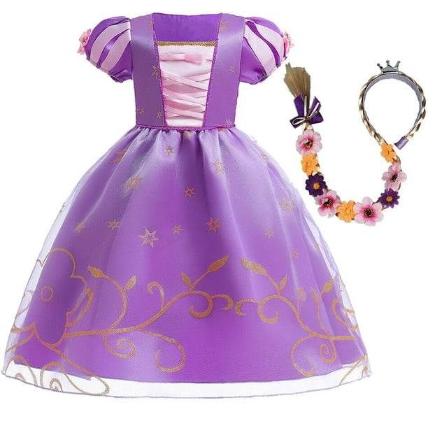 Vestido de princesa Rapunzel para niñas, disfraz de Princesa Sofía para niños de 2 a 8 años, vestido de fiesta de cumpleaños y Carnaval Fivean unisex