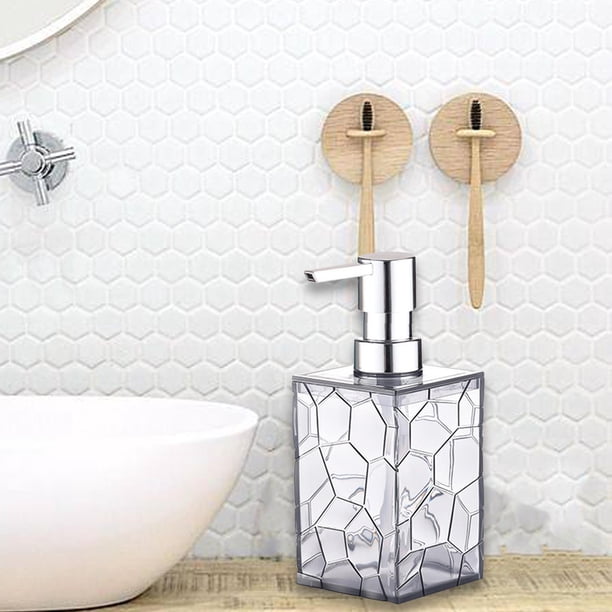 Dispensador de jabón, dispensador de champú, dispensador de jabón líquido recargable, botella limpiadora para salón de masajes, restaurante para hombr Gris